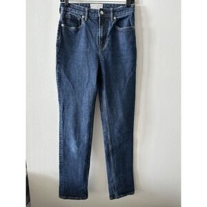 Everlane Womens High Rise Straight Leg Jeans Blue Denim Size 27 X 31 Cowgirl